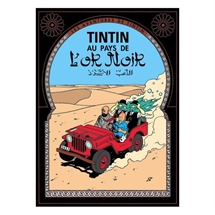 Tintin plakat 70x50 cm  "Landet med det Sorte Guld"